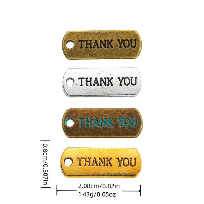 Zinc Alloy Letter Tag Charm Pendant for DIY Necklace Bracelet Jewelry Making