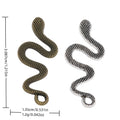 Zinc Alloy Snake Charm Pendant No.745158 for DIY Necklace Bracelet Jewelry Making view 1