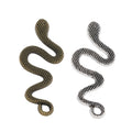 Zinc Alloy Snake Charm Pendant No.745158 for DIY Necklace Bracelet Jewelry Making view 2