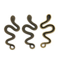 Zinc Alloy Snake Charm Pendant No.745158 for DIY Necklace Bracelet Jewelry Making view 4