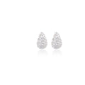 Elegant Hammered Alloy Waterdrop Stud Earrings For Women Geometric Oval Statement Luxury Earrings view 5