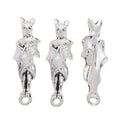 Antique Silver Zinc Alloy Bat Charm Pendant No.088798 for DIY Necklace Bracelet Jewelry Making view 2