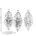 Antique Silver Zinc Alloy Spider Web Charm Pendant for DIY Necklace Bracelet Jewelry Making view 1
