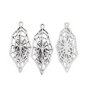 Antique Silver Zinc Alloy Spider Web Charm Pendant for DIY Necklace Bracelet Jewelry Making view 2