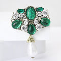 Alloy Rhinestone Baroque Brooch Pin For Women's Fashion Clothing Decoration view 2