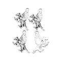 Antique Silver Zinc Alloy Dinosaur Charm Pendant No.753654 for DIY Necklace Bracelet Jewelry Making view 2