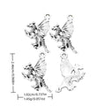 Antique Silver Zinc Alloy Dinosaur Charm Pendant No.753654 for DIY Necklace Bracelet Jewelry Making view 1