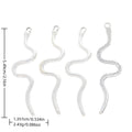 Antique Silver Zinc Alloy Snake Charm Pendant No.289051 for DIY Necklace Bracelet Jewelry Making view 1