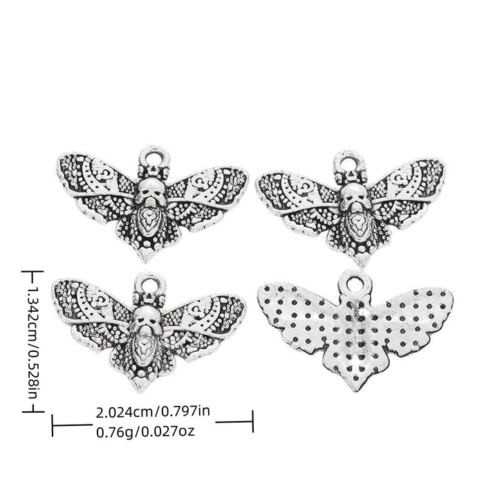 Antique Silver Zinc Alloy Butterfly Charm Pendant No.141352 for DIY Necklace Bracelet Jewelry Making