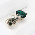 Alloy Rhinestone Hollow Cat Brooch For Suits And Cardigans view 3