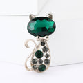 Alloy Rhinestone Hollow Cat Brooch For Suits And Cardigans view 2
