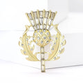 Classic Alloy Rhinestone Crown Brooch Pin For Women's Apparel view 1