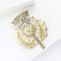 Classic Alloy Rhinestone Crown Brooch Pin For Women's Apparel view 3