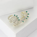 Alloy Rhinestone Dinosaur Brooch For Creative Unisex Apparel Decoration view 3