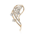 Alloy Rhinestone Flower Brooch Pin For Women’s Suits And Shawls view 5