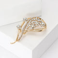Alloy Rhinestone Flower Brooch Pin For Women’s Suits And Shawls view 3