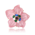 Alloy Enamel Flower Brooch Pin For Women’s Shirts And Suits view 5