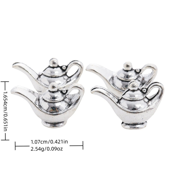 Antique Silver Zinc Alloy Teapot Charm Pendant for DIY Necklace Bracelet Jewelry Making