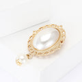 Metal Alloy Pearl Baroque Brooch For Suits And Coat Decoration view 2