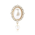 Metal Alloy Pearl Baroque Brooch For Suits And Coat Decoration view 5