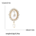 Metal Alloy Pearl Baroque Brooch For Suits And Coat Decoration view 6