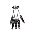 Metal Hollow Flower Nail Armor Finger Chain Bangle Exotic Luxury Hand Jewelry view 5