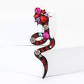 Alloy Rhinestone Snake Brooch Pin For Suits And Shirts view 2