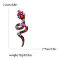 Alloy Rhinestone Snake Brooch Pin For Suits And Shirts view 4