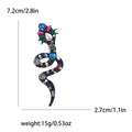 Alloy Rhinestone Snake Brooch Pin For Suits And Shirts view 6