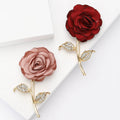 Alloy Fabric Rose Flower Brooch For Women's Suit Cardigan Decor view 1