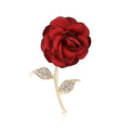 Alloy Fabric Rose Flower Brooch For Women's Suit Cardigan Decor view 5