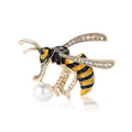 Metal Alloy Enamel Yellow Bee Brooch For Suits And Shirts view 5