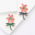 Alloy Enamel Lotus Dragonfly Brooch For Shawls Dresses And Lapels view 1