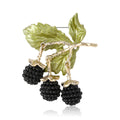 Alloy Enamel Blackberry Brooch For Women's Suits And Cardigans view 5