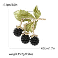 Alloy Enamel Blackberry Brooch For Women's Suits And Cardigans view 6