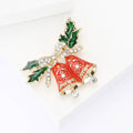 Alloy Enamel Christmas Bell Brooch For Blazers And Coats view 3