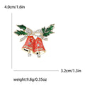 Alloy Enamel Christmas Bell Brooch For Blazers And Coats view 4