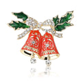 Alloy Enamel Christmas Bell Brooch For Blazers And Coats view 5