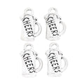 Antique Silver Zinc Alloy Beer Mug Charm Pendant for DIY Necklace Bracelet Jewelry Making view 2