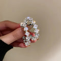 European American Minimalist Diamond Shape Earrings, Luxury Korean Dongdaemun Ear Cuff For Women view 1