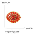 Alloy Rhinestone Teardrop Brooch Pin For Elegant Womens Apparel view 4