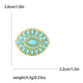 Alloy Rhinestone Teardrop Brooch Pin For Elegant Womens Apparel view 6