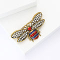 Alloy Pearl Bee Brooch For Elegant Women Clothing Accessories view 3