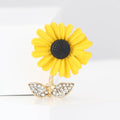 Alloy Enamel Daisy Brooch Pin For Women's Suits And Cardigans view 2