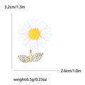 Alloy Enamel Daisy Brooch Pin For Women's Suits And Cardigans view 6