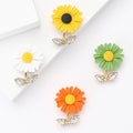 Alloy Enamel Daisy Brooch Pin For Women's Suits And Cardigans view 1