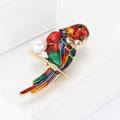 Alloy Enamel Parrot Brooch Pin For Suits And Coats view 3
