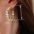Korean Dongdaemun Vintage Hoop Earrings, European American Luxury Geometric Ear Cuff Earrings view 3