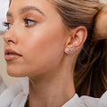 European American Zircon Long Earrings, Christmas Boomerang Dart Shape Light Luxury Jewelry view 3