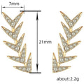 European American Zircon Long Earrings, Christmas Boomerang Dart Shape Light Luxury Jewelry view 4